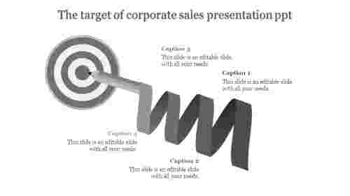 corporate sales presentation ppt-The target of corporate sales presentation ppt-Gray